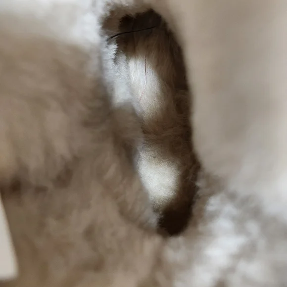 Cozy Ugg Shearling Boots with Pink Pom Poms - Picture 6 of 8